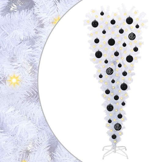Albero di Natale artificiale Bianco 120 cm PVC e Acciaio 3426689