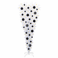 Albero di Natale artificiale Bianco 120 cm PVC e Acciaio 3426689