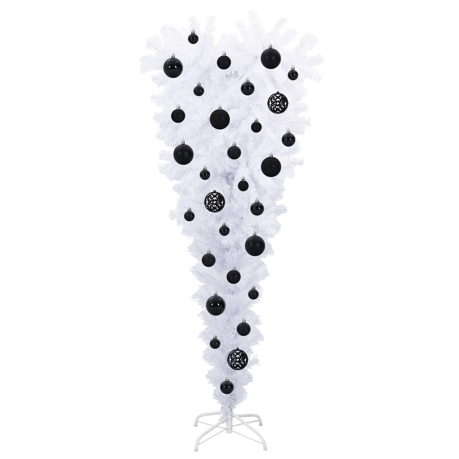 Albero di Natale artificiale Bianco 120 cm PVC e Acciaio 3426689