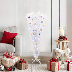 Albero di Natale artificiale Bianco 120 cm PVC e Acciaio 3426690