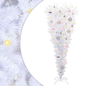 Albero di Natale artificiale Bianco 120 cm PVC e Acciaio 3426690