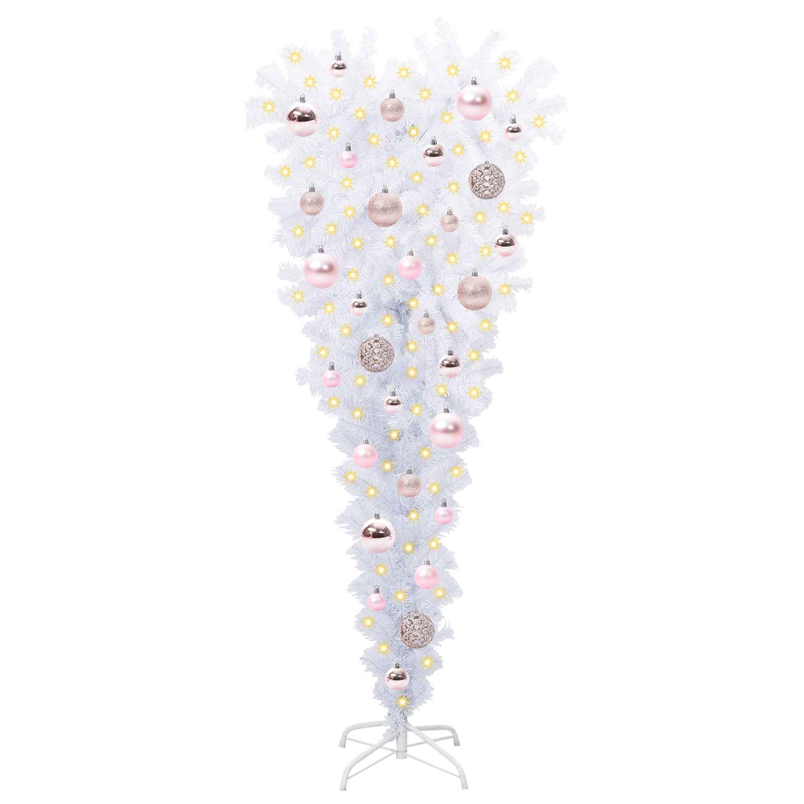 Albero di Natale artificiale Bianco 120 cm PVC e Acciaio 3426690