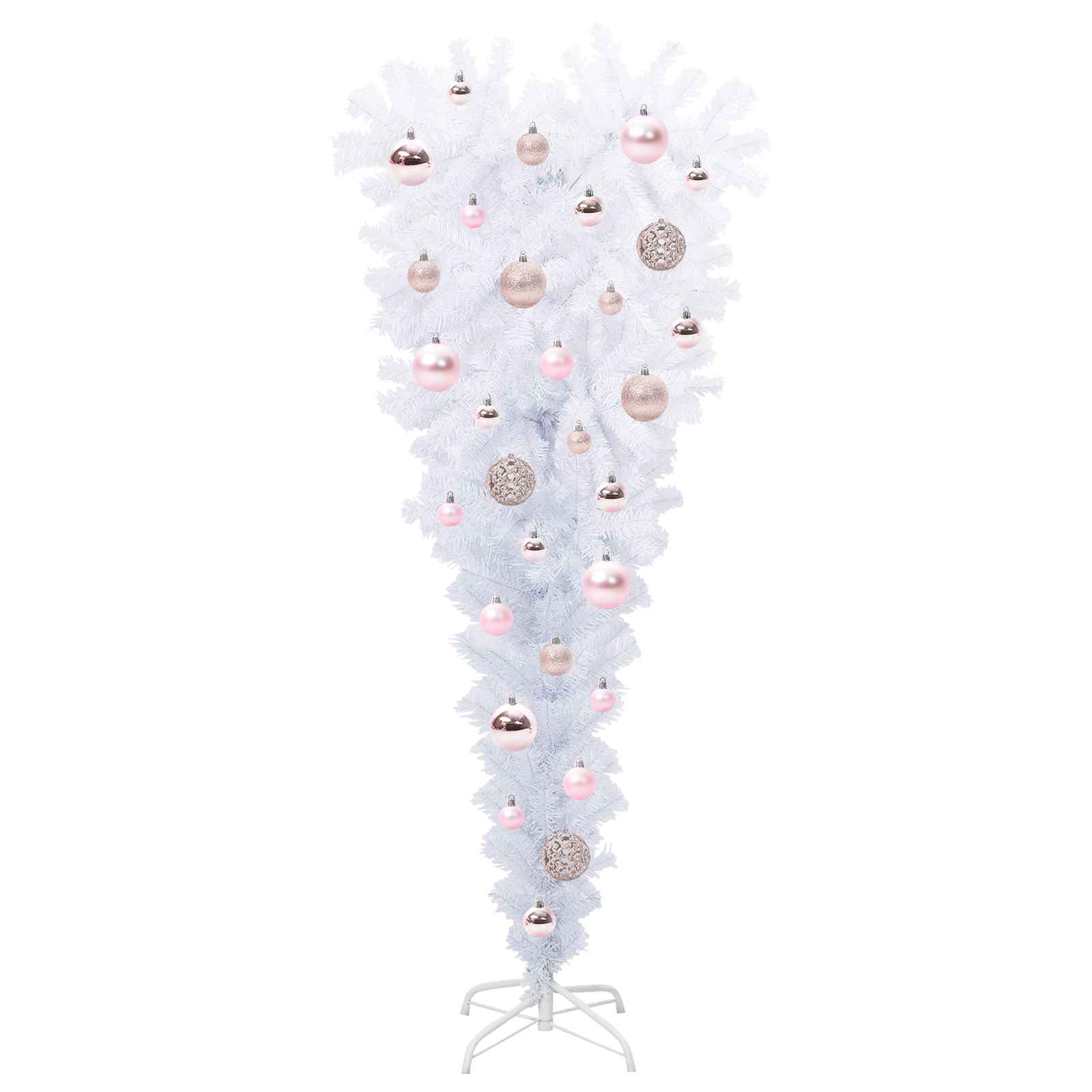 Albero di Natale artificiale Bianco 120 cm PVC e Acciaio 3426690