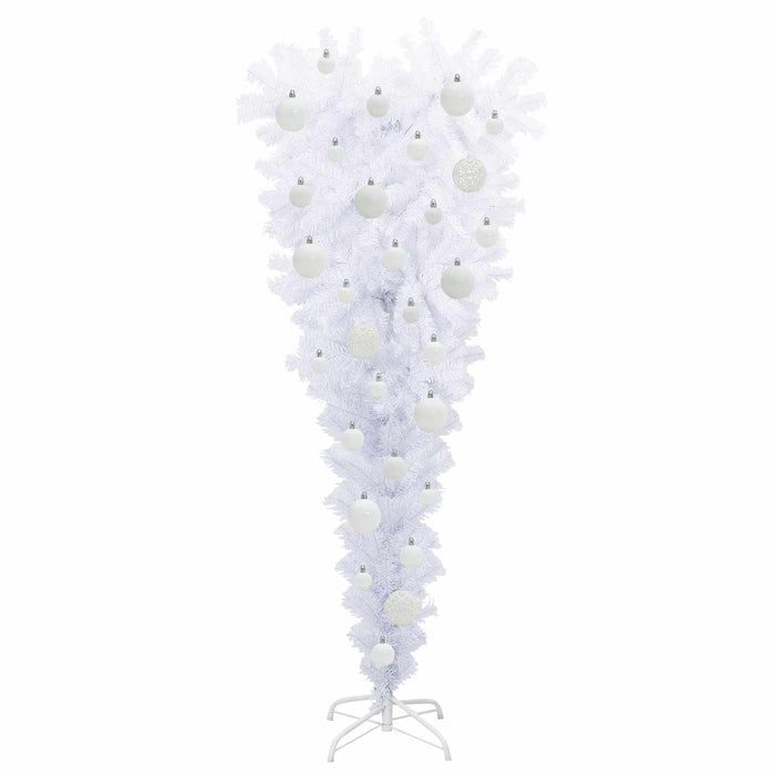 Albero di Natale artificiale Bianco 120 cm PVC e Acciaio 3426691