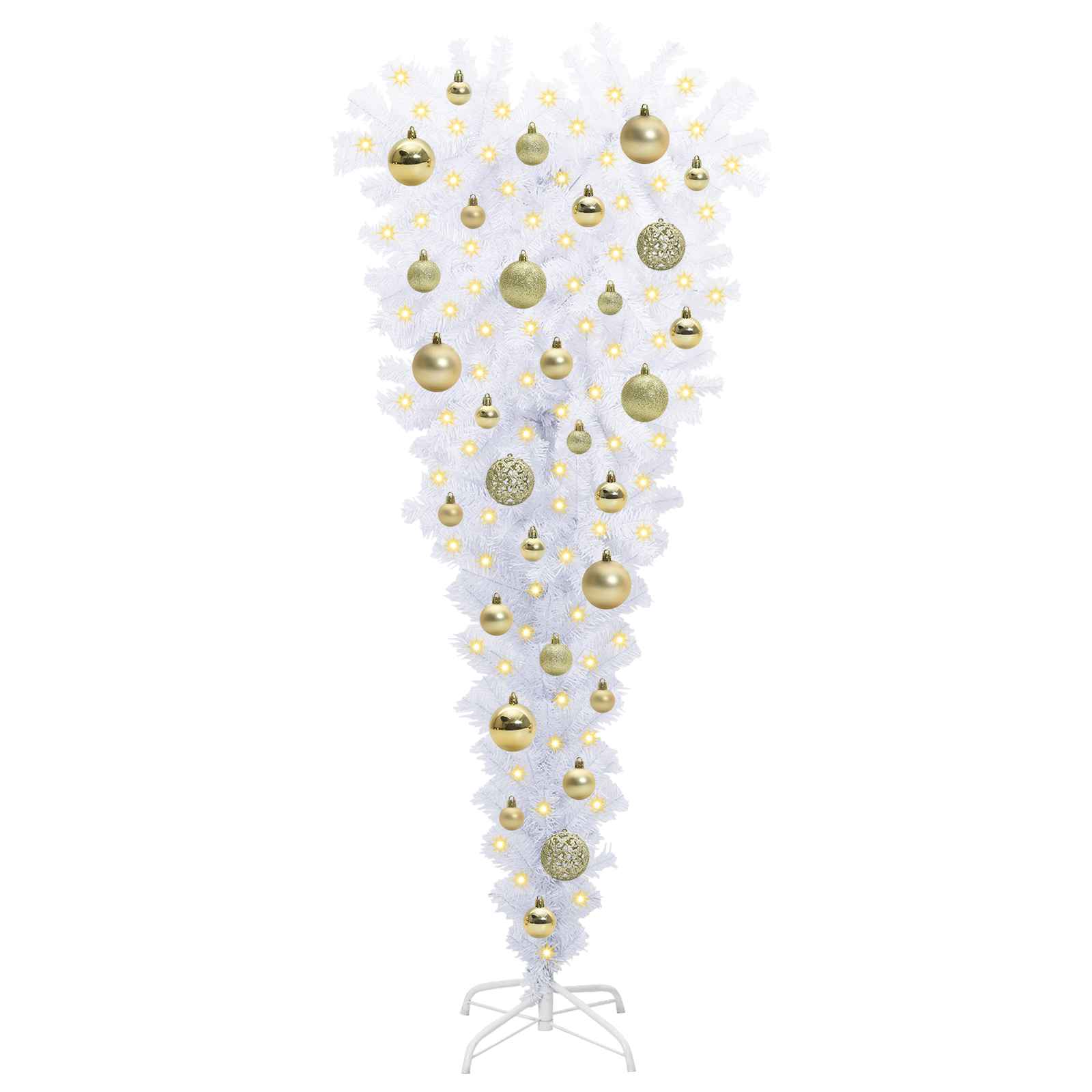 Albero di Natale artificiale Bianco 120 cm PVC e Acciaio 3426692