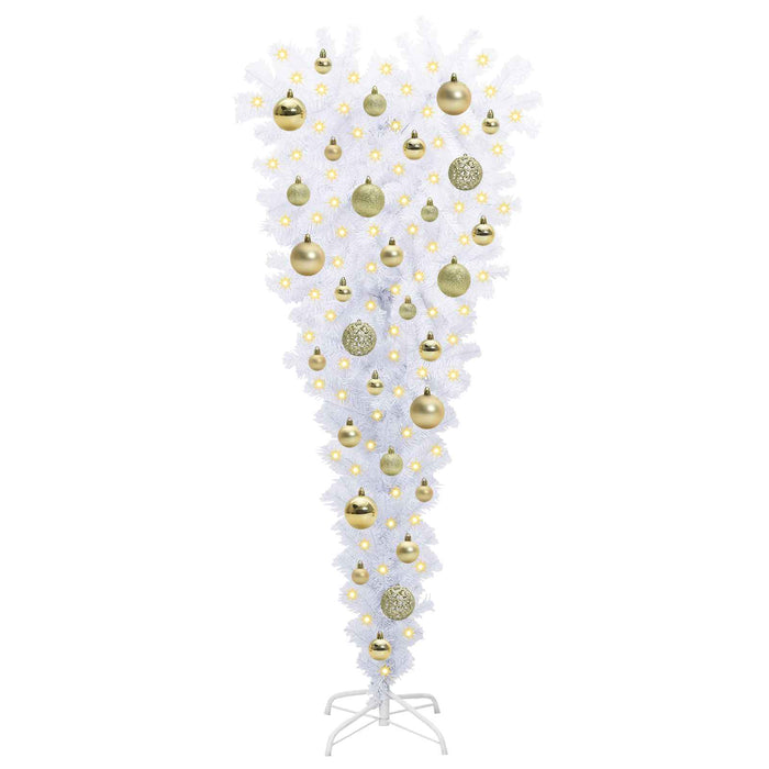 Albero di Natale artificiale Bianco 120 cm PVC e Acciaio 3426692