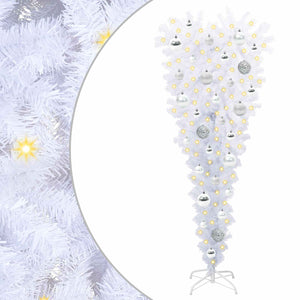 Albero di Natale artificiale Bianco 120 cm PVC e Acciaio 3426693