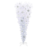 Albero di Natale artificiale Bianco 120 cm PVC e Acciaio 3426693
