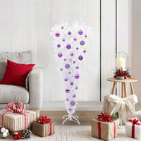 Albero di Natale artificiale Bianco 120 cm PVC e Acciaio 3426694