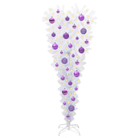 Albero di Natale artificiale Bianco 120 cm PVC e Acciaio 3426694