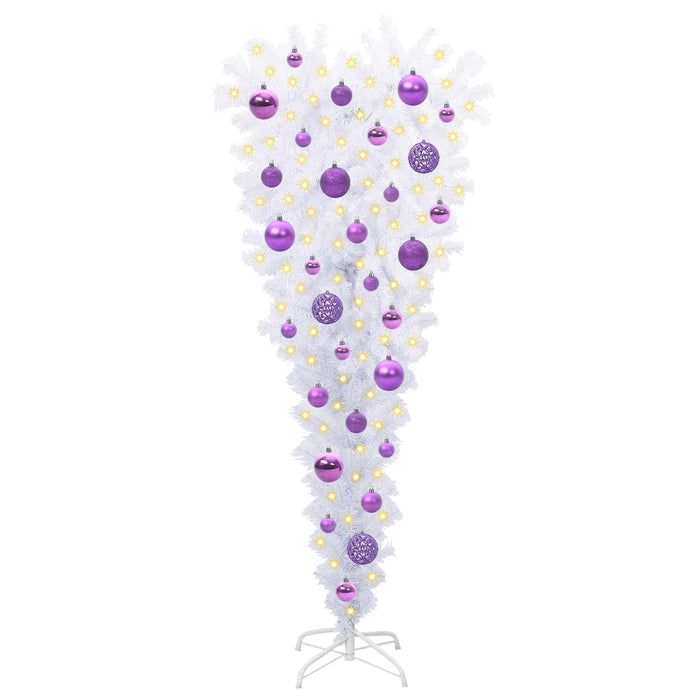 Albero di Natale artificiale Bianco 120 cm PVC e Acciaio 3426694