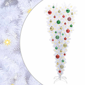 Albero di Natale artificiale Bianco 120 cm PVC e Acciaio 3426696