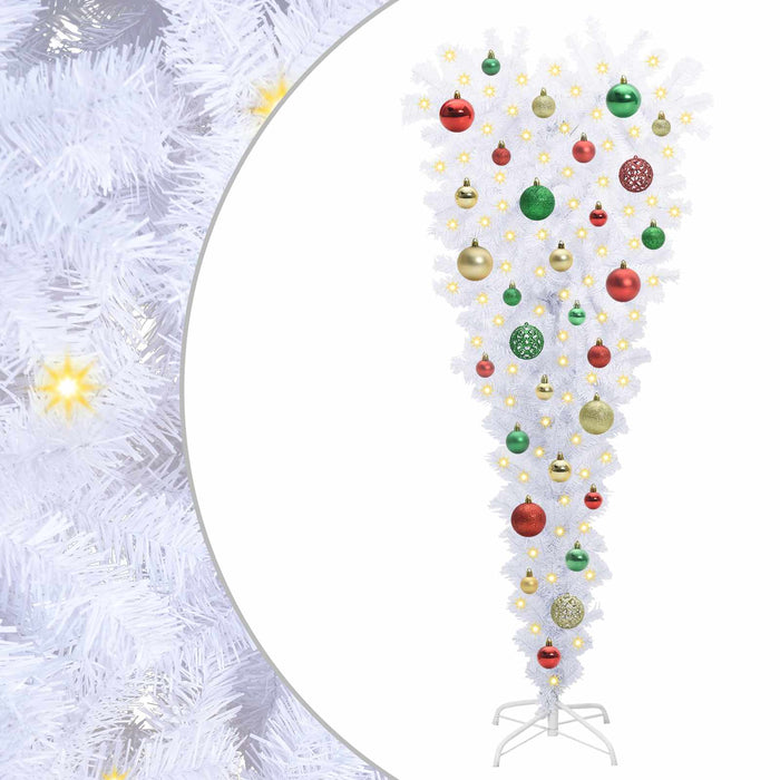Albero di Natale artificiale Bianco 120 cm PVC e Acciaio 3426696