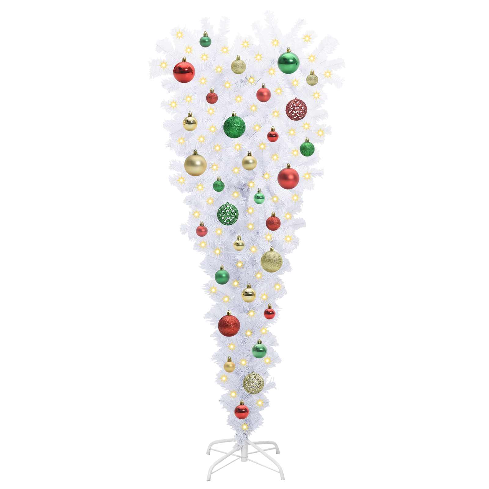 Albero di Natale artificiale Bianco 120 cm PVC e Acciaio 3426696