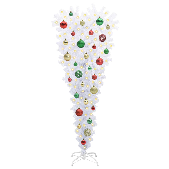Albero di Natale artificiale Bianco 120 cm PVC e Acciaio 3426696