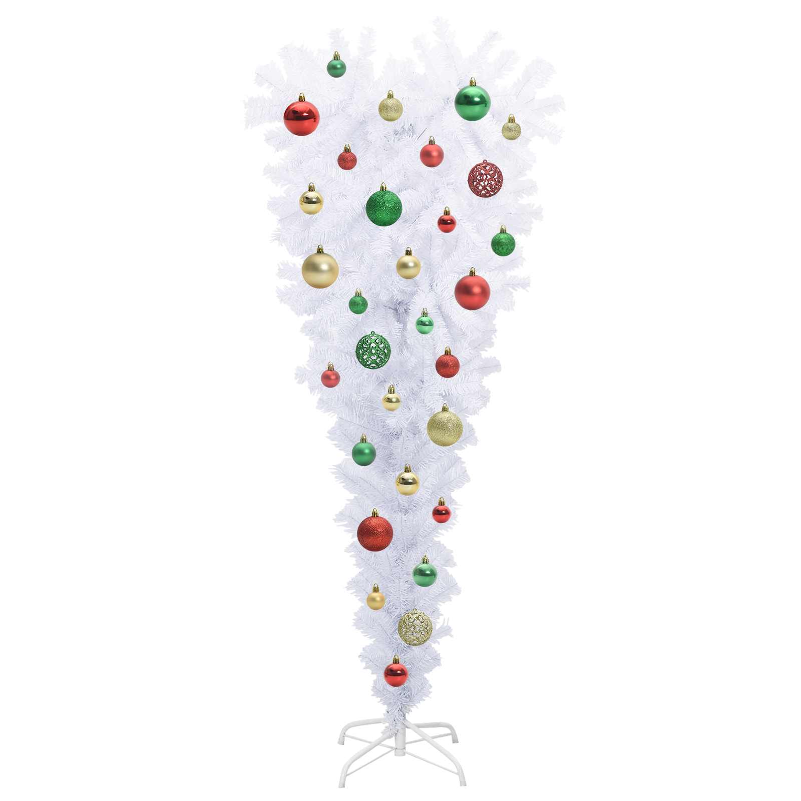 Albero di Natale artificiale Bianco 120 cm PVC e Acciaio 3426696