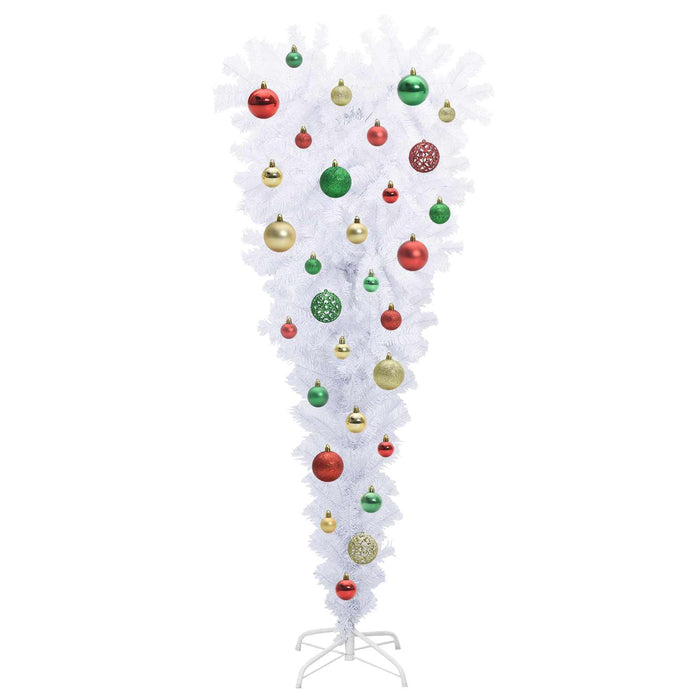 Albero di Natale artificiale Bianco 120 cm PVC e Acciaio 3426696