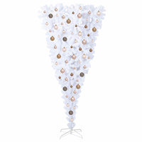 Albero di Natale artificiale Bianco 180 cm PVC e Acciaio 3426712