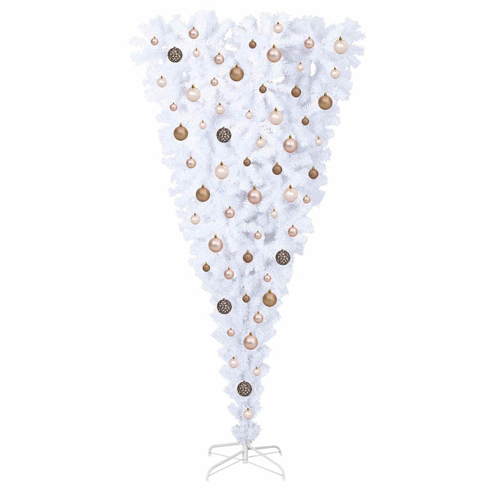 Albero di Natale artificiale Bianco 180 cm PVC e Acciaio 3426712