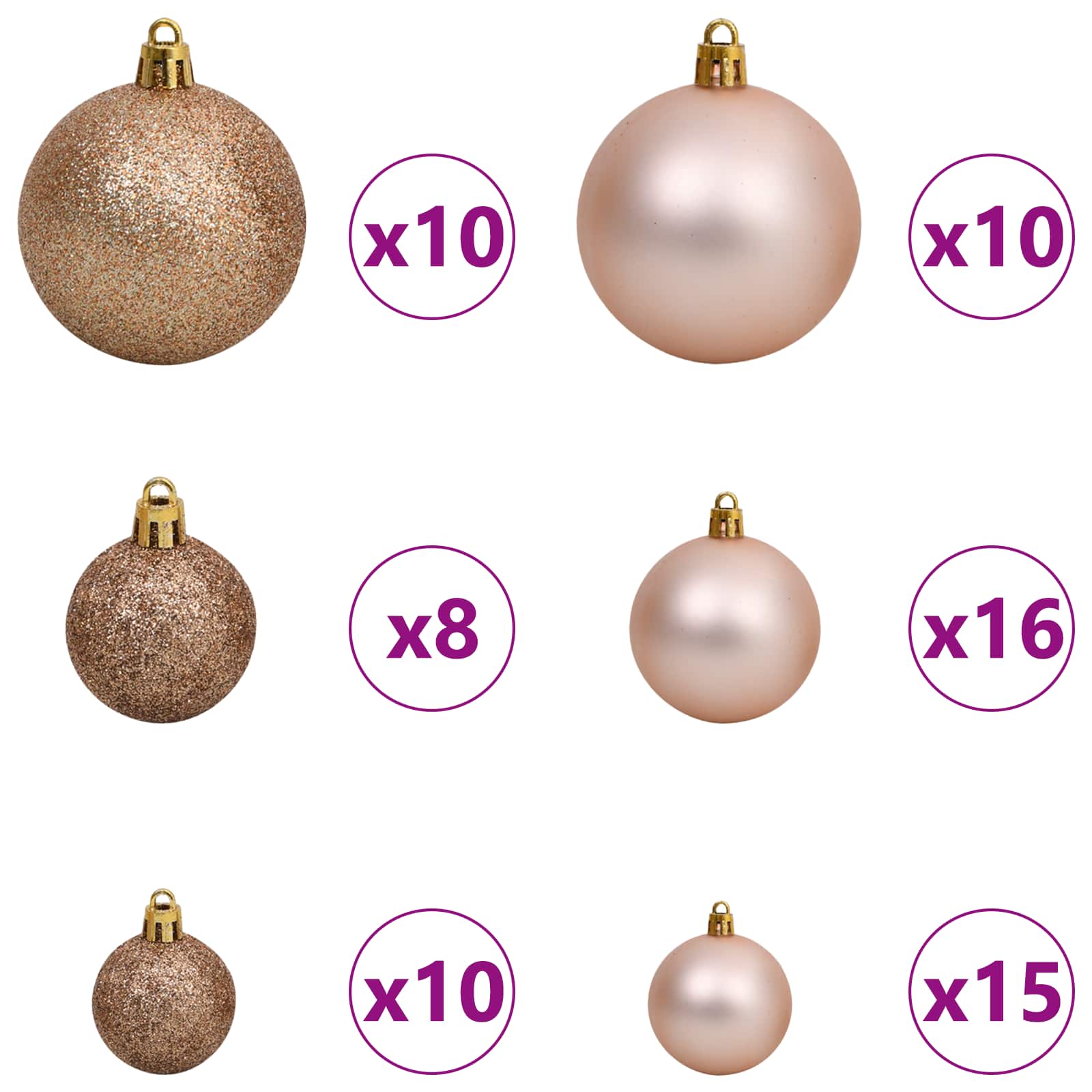 Albero di Natale artificiale Bianco 180 cm PVC e Acciaio 3426712