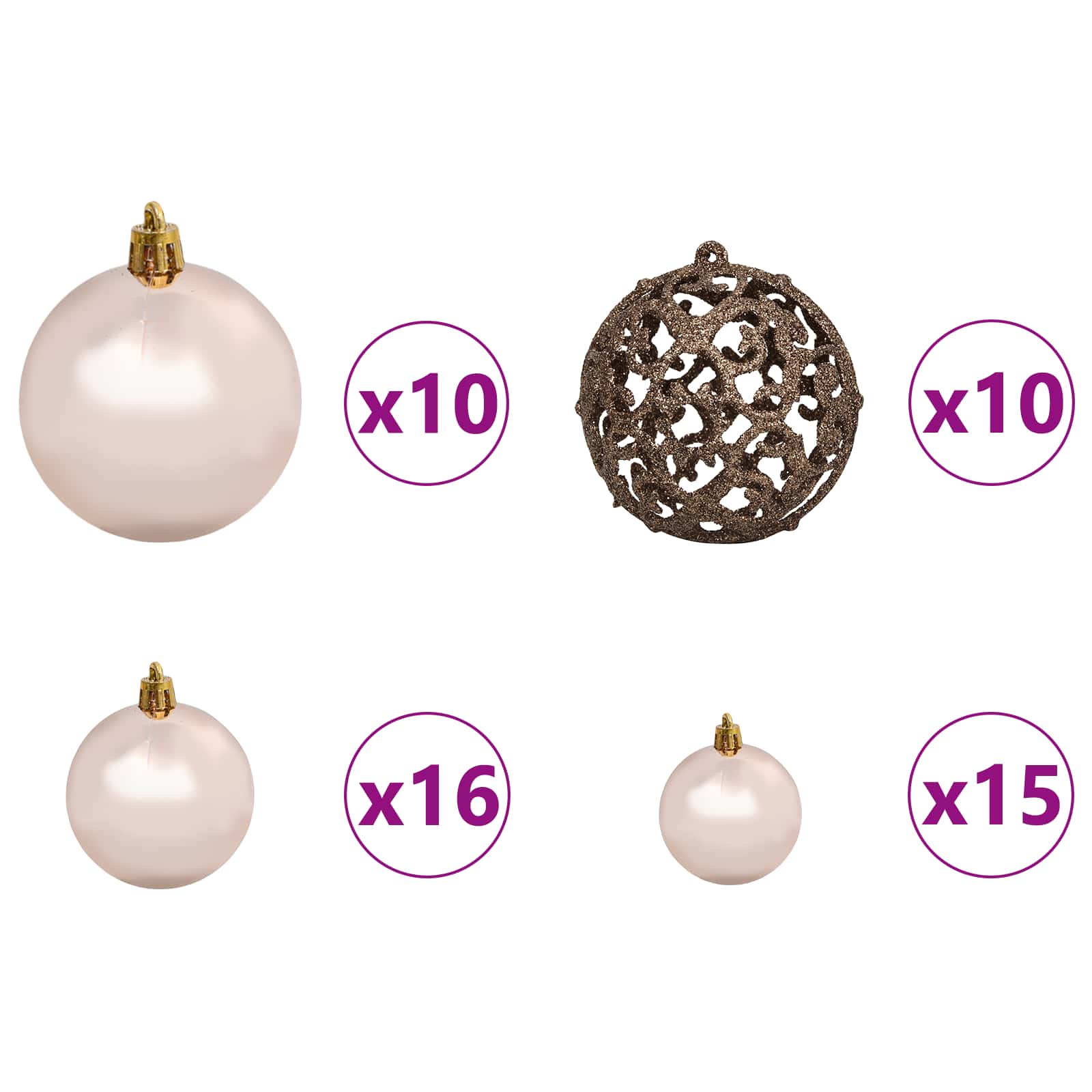 Albero di Natale artificiale Bianco 180 cm PVC e Acciaio 3426712