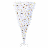 Albero di Natale artificiale Bianco 210 cm PVC e Acciaio 3426725
