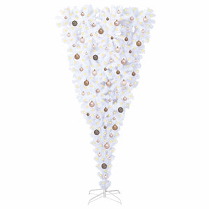 Albero di Natale artificiale Bianco 210 cm PVC e Acciaio 3426725