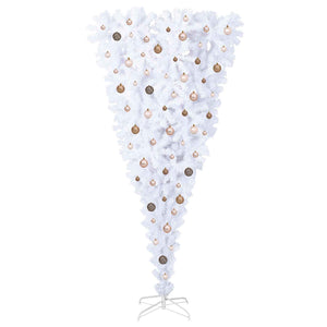 Albero di Natale artificiale Bianco 210 cm PVC e Acciaio 3426725