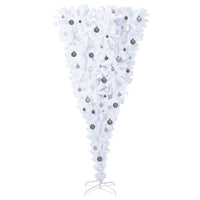 Albero di Natale artificiale Bianco 210 cm PVC e Acciaio 3426726