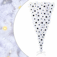 Albero di Natale artificiale Bianco 210 cm PVC e Acciaio 3426728