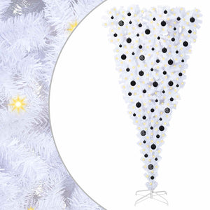 Albero di Natale artificiale Bianco 210 cm PVC e Acciaio 3426728