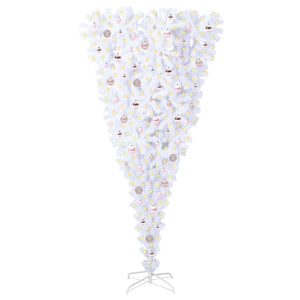 Albero di Natale artificiale Bianco 210 cm PVC e Acciaio 3426729