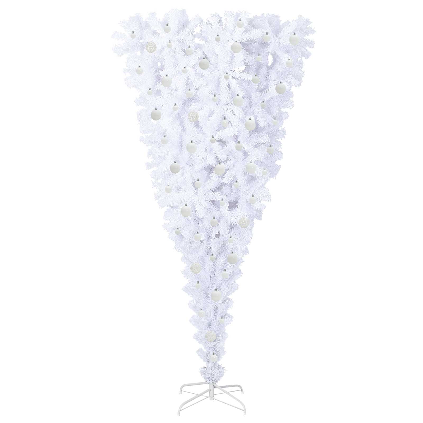 Albero di Natale artificiale Bianco 210 cm PVC e Acciaio 3426730