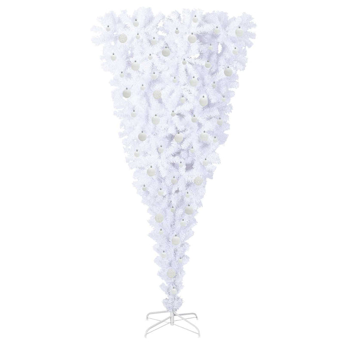 Albero di Natale artificiale Bianco 210 cm PVC e Acciaio 3426730