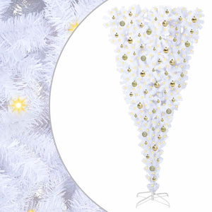 Albero di Natale artificiale Bianco 210 cm PVC e Acciaio 3426731