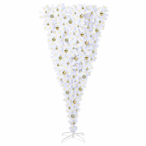 Albero di Natale artificiale Bianco 210 cm PVC e Acciaio 3426731
