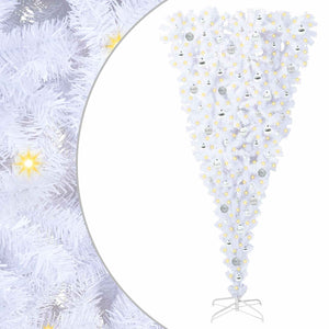 Albero di Natale artificiale Bianco 210 cm PVC e Acciaio 3426732