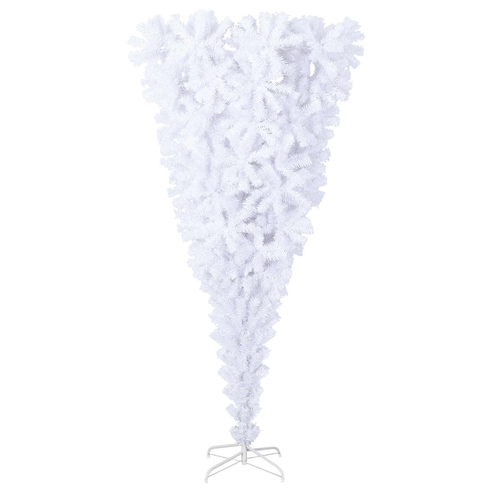 Albero di Natale artificiale Bianco 210 cm PVC e Acciaio 3426732