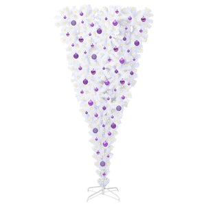 Albero di Natale artificiale Bianco 210 cm PVC e Acciaio 3426733