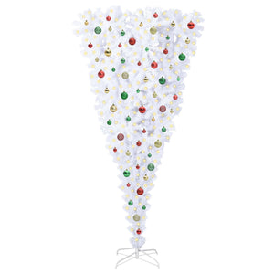 Albero di Natale artificiale Bianco 210 cm PVC e Acciaio 3426735