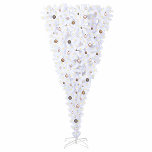 Albero di Natale artificiale Bianco 240 cm PVC e Acciaio 3426738