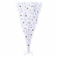 Albero di Natale artificiale Bianco 240 cm PVC e Acciaio 3426738