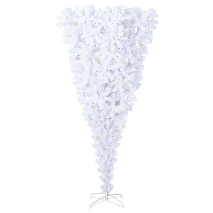 Albero di Natale artificiale Bianco 240 cm PVC e Acciaio 3426743