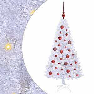 Albero di Natale artificiale Bianco 120 cm PVC e Acciaio 3426749