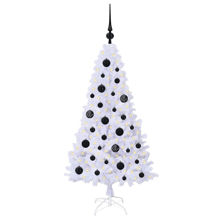 Albero di Natale artificiale Bianco 120 cm PVC e Acciaio 3426750
