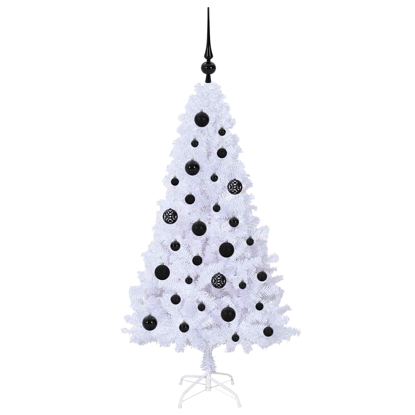 Albero di Natale artificiale Bianco 120 cm PVC e Acciaio 3426750