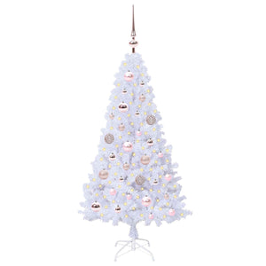 Albero di Natale artificiale Bianco 120 cm PVC e Acciaio 3426751