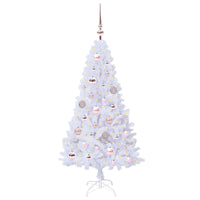 Albero di Natale Artificiale-Albero Natalizio Bianco 120 cm PVC e Acciaio 965720
