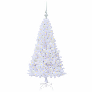 Albero di Natale artificiale Bianco 120 cm PVC e Acciaio 3426752