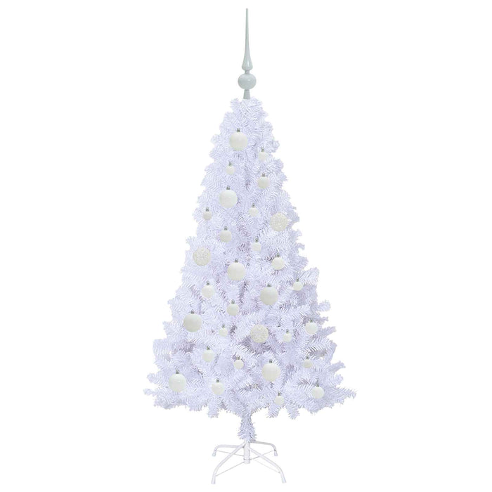 Albero di Natale artificiale Bianco 120 cm PVC e Acciaio 3426752